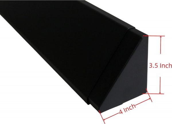 Americangaslogs Black Adjustable Fireplace Hood for 28 to 48" Harmony Burners Fireplace Hood Heat Shield （Patent Applied） - Image 2