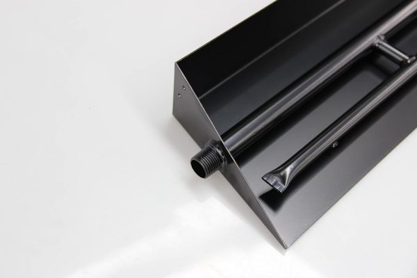 15"-28" Burner Pan for Gas Fireplace Gas Fireplace Burner Gas fire pits Gas Logs Propane Burner （Two Pipe） - Image 3