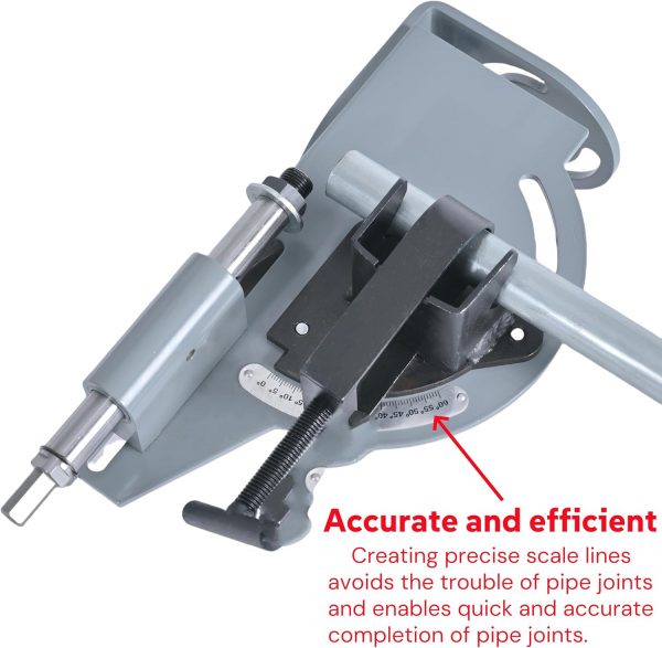 Notcher Roll Cage Tube Joint Tubing Notcher with Instructions, Built-In Protractor Gauge with Degree Angle, Premium Holesaw Blade - Image 7