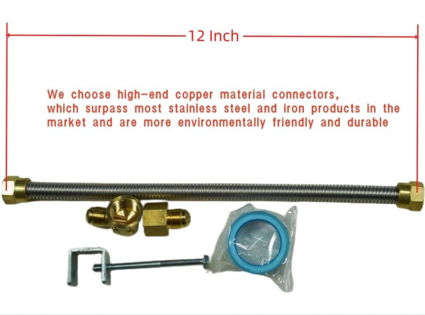 3Pipe 18"-28" Burner Pan for Gas Fireplace Gas Fireplace Burner Gas fire pits Gas Logs Propane Burner - Image 3
