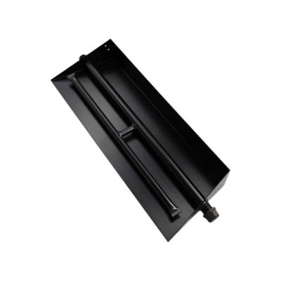 15"-28" Burner Pan for Gas Fireplace Gas Fireplace Burner Gas fire pits Gas Logs Propane Burner （Two Pipe）