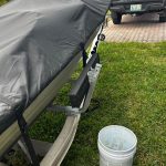 Boat Trailer Guides 2 Foot Bunk Boards Kit - 24 Inch Carpeted Guide On Tilting Side Bunks for High Beam, Box or C-Channel Trailers with Mounting Frames and Hardware photo review
